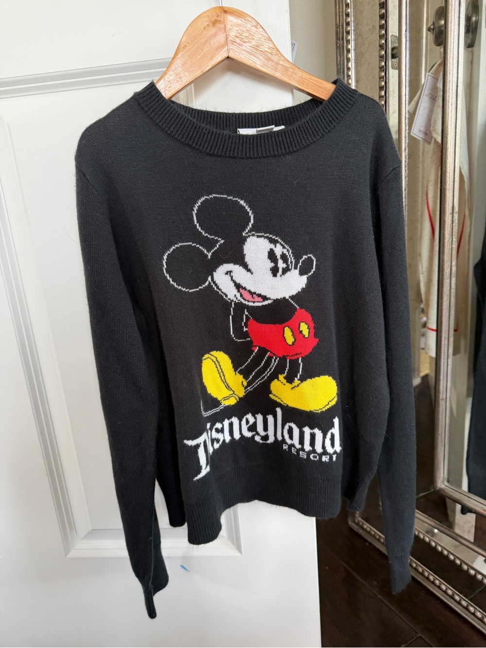 Disneyland Resort Black Mickey Mouse Knit Sweater
